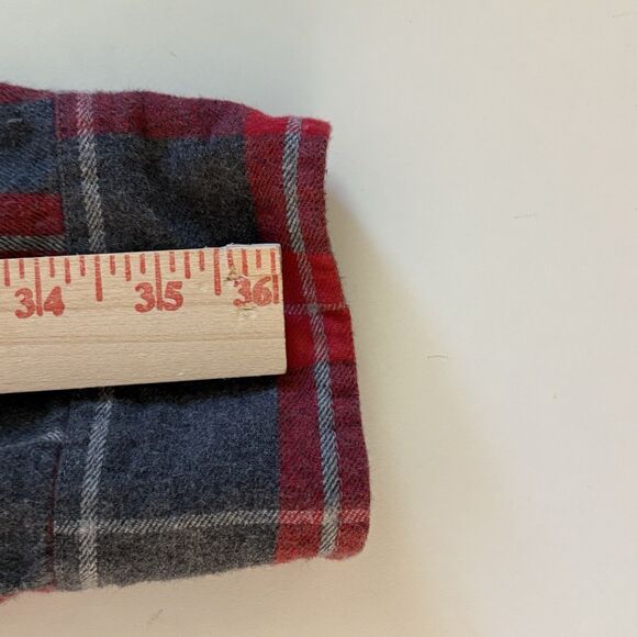 Outdoor Casuals Shirt Mens XLT Red Gray Plaid Pearl Snap Flannel Western Cowboy‎ - Picture 6 of 7